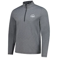 Men's Greyson Clothiers  Heather Gray The Bay Golf Club Sequoia Quarter-Zip Pullover