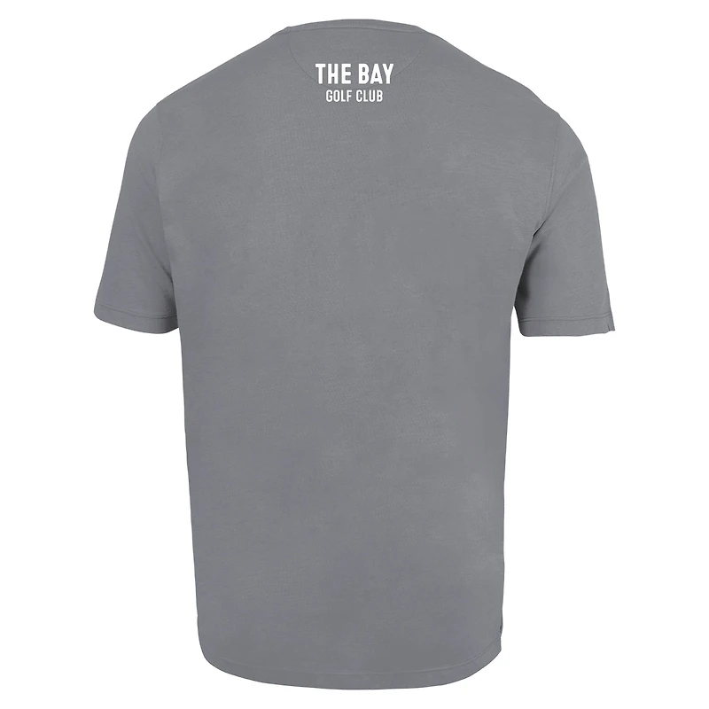 T-shirt pour homme Ahead Gray The Bay Golf Club Instant Classic Tri-Blend