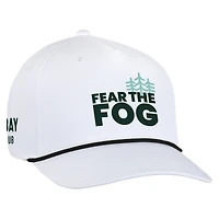 Men's Ahead White The Bay Golf Club Fear The Fog Alto Classic Rope Hat