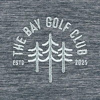 Pull Greyson Clothiers Heather Green pour hommes The Bay Golf Club Guide Sport Performance à quart de zip