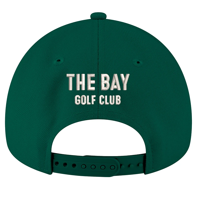 Men's New Era Forest Green The Bay Golf Club 9FORTY A-Frame Adjustable Rope Hat
