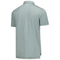 Men's Peter Millar Green The Bay Golf Club Jubilee Stripe Stretch Polo