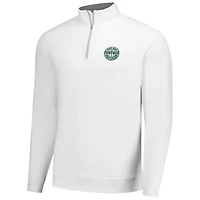 Men's Peter Millar White The Bay Golf Club Perth Performance Quarter-Zip Pullover
