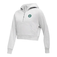 Sweat à capuche oversize demi-zip The Bay Golf Club Scuba gris pour femme de lululemon