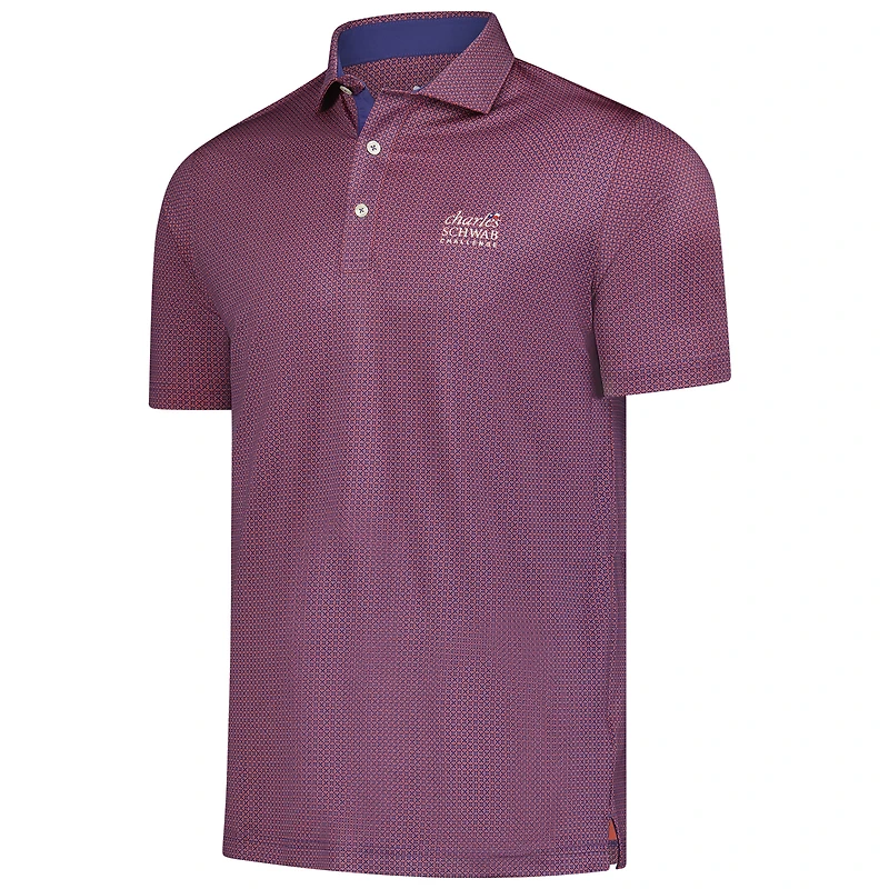 Polo Puma violet The Charles Schwab Challenge Tile MATTR pour homme