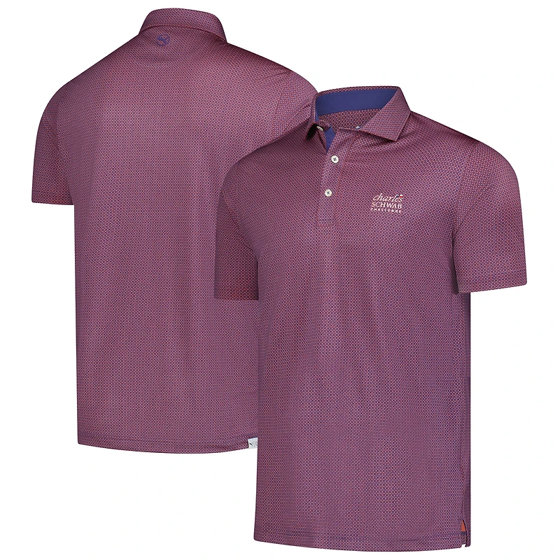 Polo Puma violet The Charles Schwab Challenge Tile MATTR pour homme