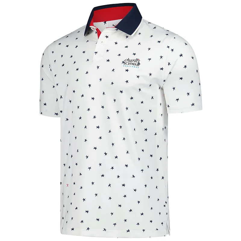 Polo Puma x Volition blanc pour homme The Charles Schwab Challenge Dancing Star MATTR