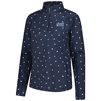 Pull à fermeture éclair quart de tour Puma x Volition Navy The Charles Schwab Challenge You-V Star Raglan pour femme