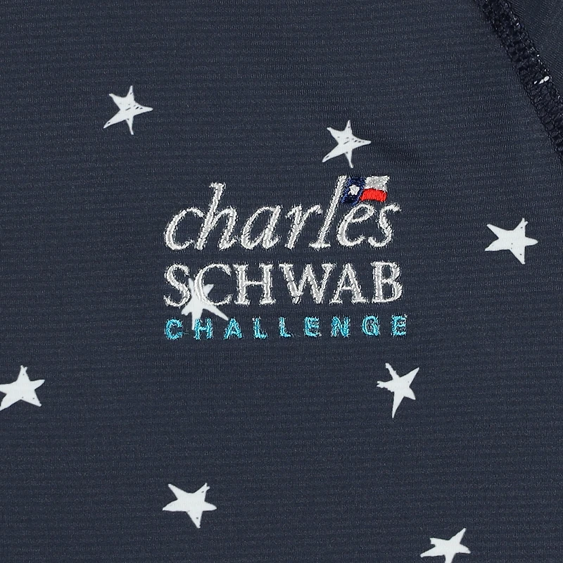 Pull à fermeture éclair quart de tour Puma x Volition Navy The Charles Schwab Challenge You-V Star Raglan pour femme