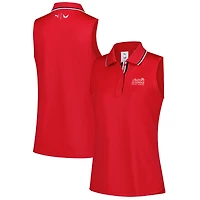 Women's Puma x Volition  Red The Charles Schwab Challenge Tipped Mattr Sleeveless Polo