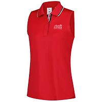 Women's Puma x Volition  Red The Charles Schwab Challenge Tipped Mattr Sleeveless Polo