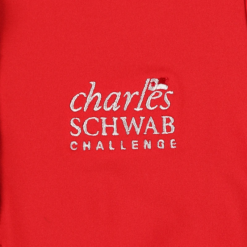 Women's Puma x Volition  Red The Charles Schwab Challenge Tipped Mattr Sleeveless Polo