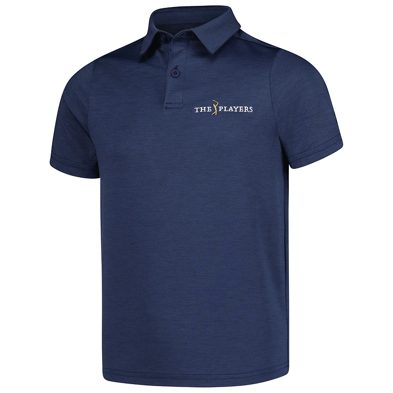 Polo Under Armour Heather Navy THE PLAYERS Playoff 3.0 pour garçon