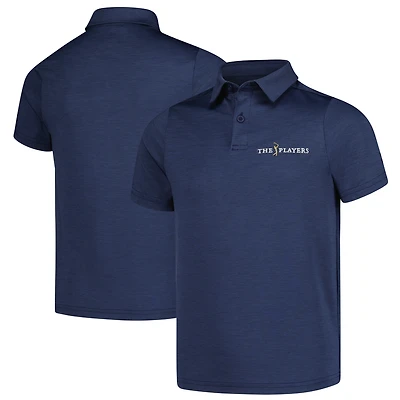 Boy's Youth Under Armour  Heather Navy THE PLAYERS Playoff 3.0 Polo