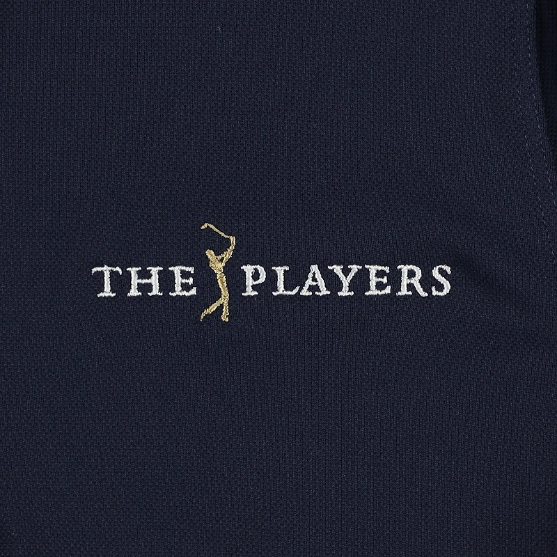 Pull demi-zip en piqué bleu marine Under Armour THE PLAYERS pour garçon