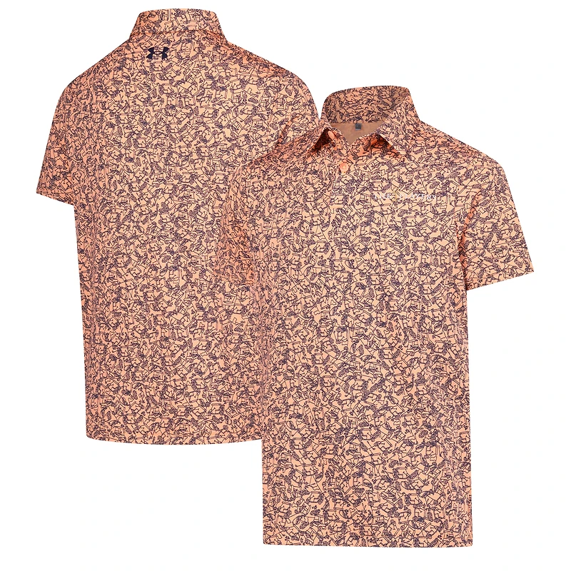 Polo imprimé Blade pour garçon Under Armour orange THE PLAYERS