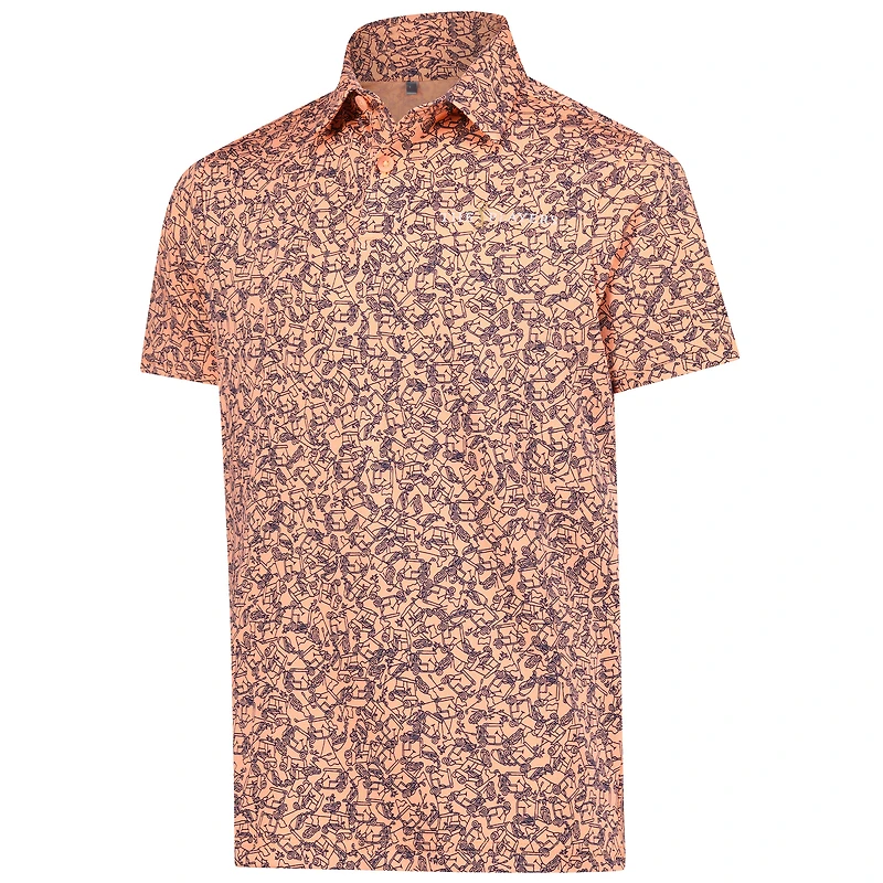 Polo imprimé Blade pour garçon Under Armour orange THE PLAYERS