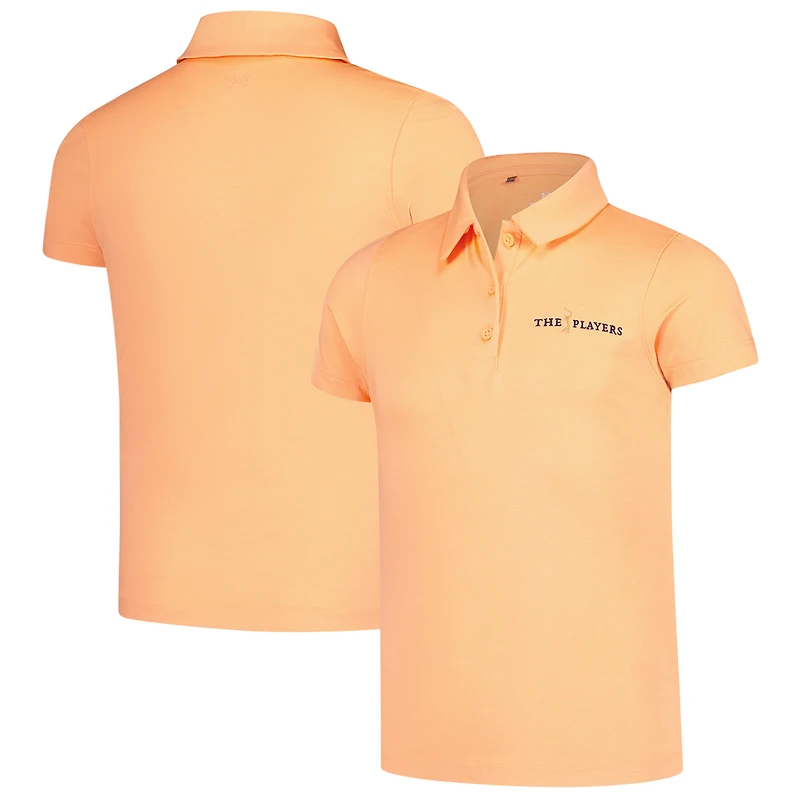 Girl's Youth Under Armour Orange THE PLAYERS Playoff Polo