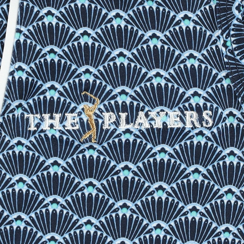 Girls Youth Puma Navy THE PLAYERS Scallop Print CLOUDSPUN Sleeveless Polo