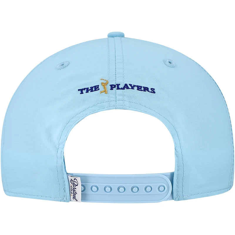 Casquette à visière à pression en corde Performance THE PLAYERS pour homme Barstool Golf bleu clair