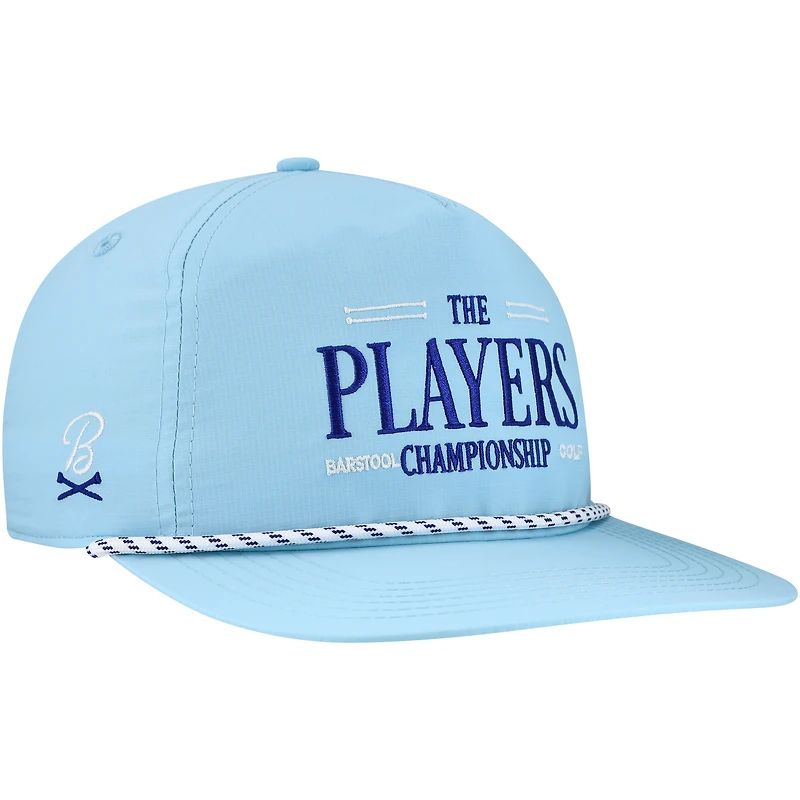 Casquette à visière à pression en corde Performance THE PLAYERS pour homme Barstool Golf bleu clair