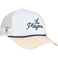 Men's Barstool Golf  White/Tan THE PLAYERS Nailhead Canvas Rope Adjustable Hat