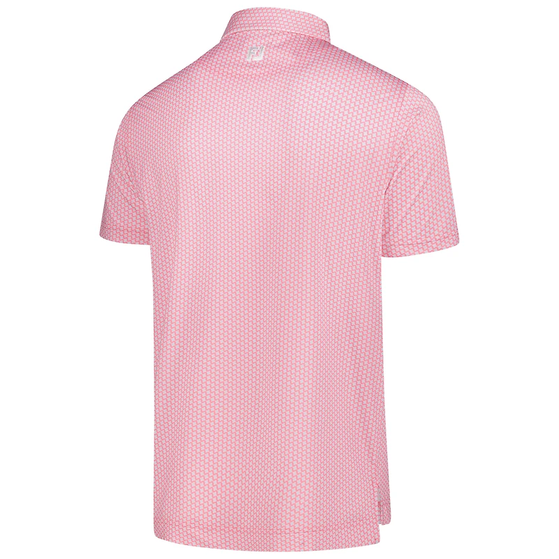 Men's FootJoy  Pink 2025 THE PLAYERS ProDry Houndstooth Geo Lisle Polo