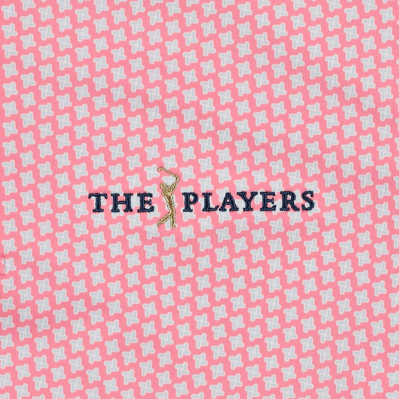 Men's FootJoy  Pink 2025 THE PLAYERS ProDry Houndstooth Geo Lisle Polo