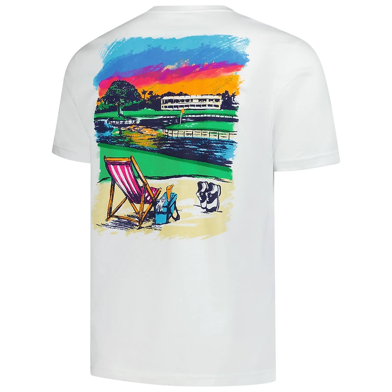 Men's FootJoy  White THE PLAYERS Painting T-Shirt