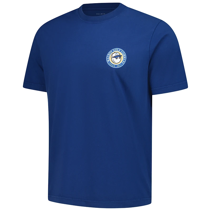 T-shirt bleu marine pour homme Malbon Golf THE PLAYERS
