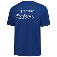 T-shirt bleu marine pour homme Malbon Golf THE PLAYERS