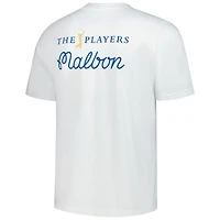 T-shirt Malbon Golf blanc pour homme THE PLAYERS