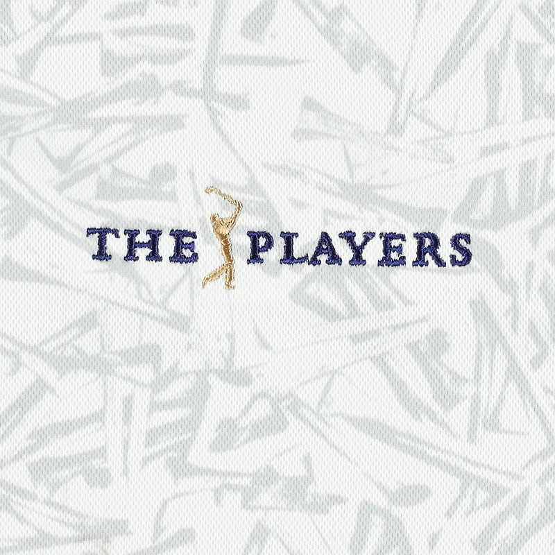 Polo Nike blanc 2025 THE PLAYERS Performance Victory All Over Print pour homme