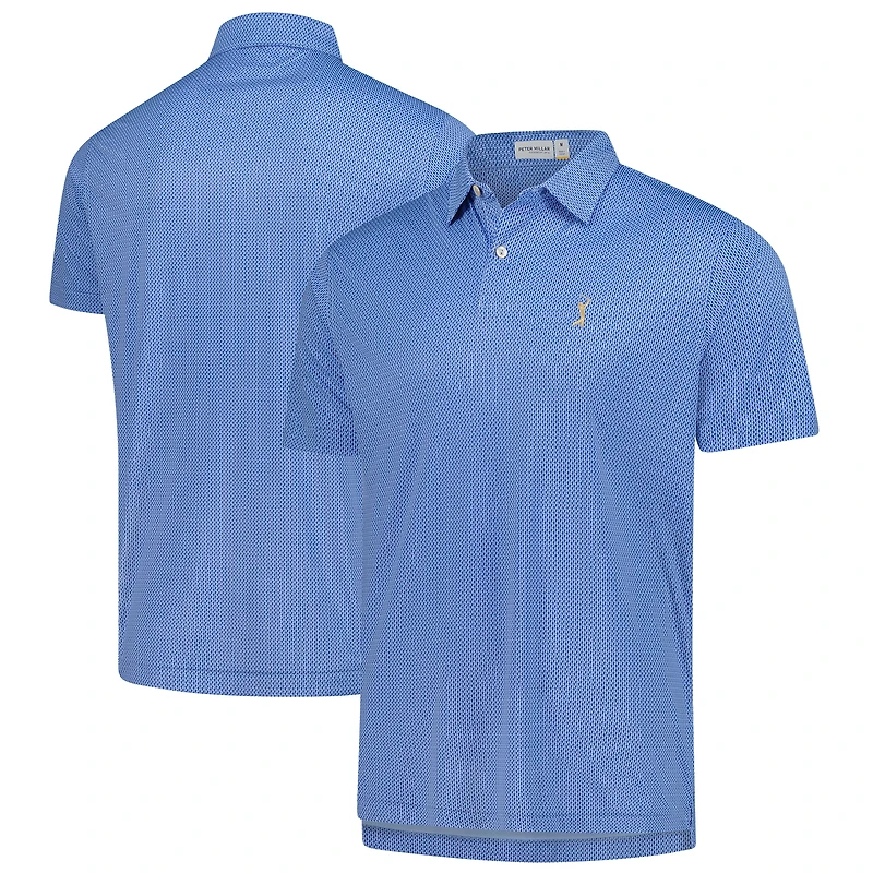 Polo poids plume bleu Peter Millar THE PLAYERS pour homme, motif hippocampe