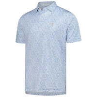 Polo performance Peter Millar bleu THE PLAYERS Goldman Bar pour homme