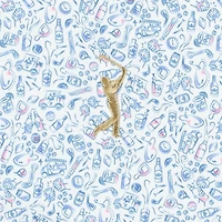 Polo performance Peter Millar bleu THE PLAYERS Goldman Bar pour homme