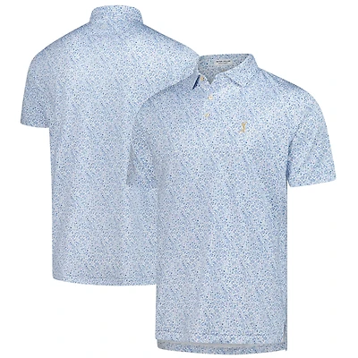 Polo performance Peter Millar bleu THE PLAYERS Goldman Bar pour homme