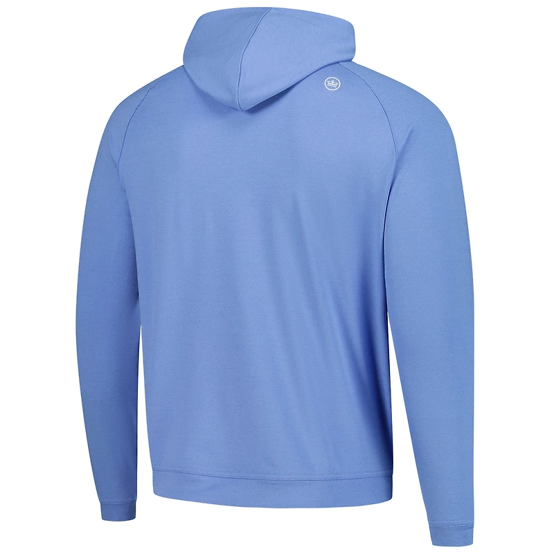 Sweat à capuche raglan bleu Peter Millar THE PLAYERS pour homme