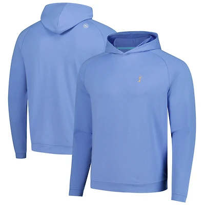 Men's Peter Millar Blue THE PLAYERS Pine Performance Raglan Pullover Hoodie