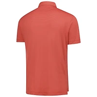 Polo à rayures poids plume Peter Millar orange THE PLAYERS pour homme