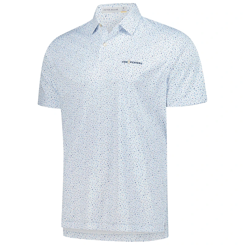 Men's Peter Millar  White THE PLAYERS Featherweight Coconut Lime Polo