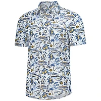 Chemise boutonnée bleue 2025 THE PLAYERS Florida Icon Boatyard pour homme de Smith & Quinn