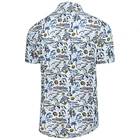 Chemise boutonnée bleue 2025 THE PLAYERS Florida Icon Boatyard pour homme de Smith & Quinn
