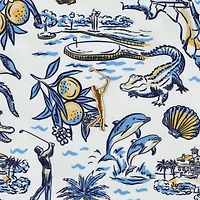 Chemise boutonnée bleue 2025 THE PLAYERS Florida Icon Boatyard pour homme de Smith & Quinn