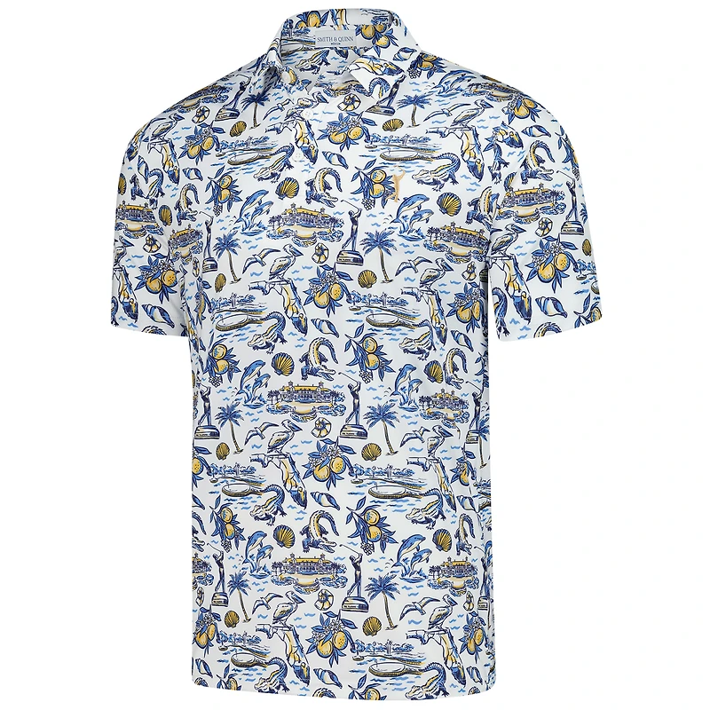 Men's Smith & Quinn  White 2025 THE PLAYERS Florida Icon Smith Polo