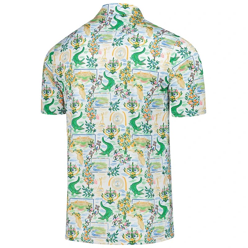 Polo blanc Smith & Quinn 2025 THE PLAYERS Sawgrass Clubhouse Smitty pour homme