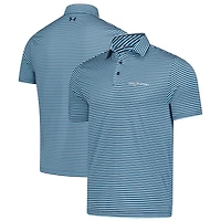 Polo bleu à rayures Drive Groove THE PLAYERS pour homme de Under Armour