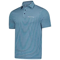 Polo bleu à rayures Drive Groove THE PLAYERS pour homme de Under Armour