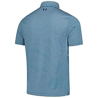 Men's Under Armour  Blue THE PLAYERS Drive Groove Stripe Polo