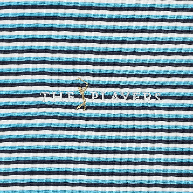 Polo bleu à rayures Drive Groove THE PLAYERS pour homme de Under Armour